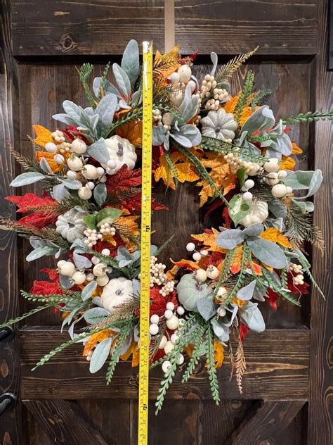 lambs ear fall wreath